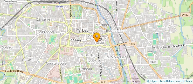 localisation de l'entreprise LE BONHEUR DE CHANTER  TARBES