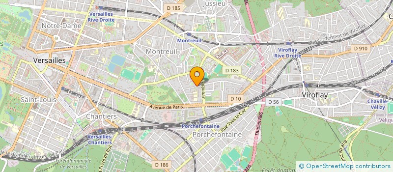localisation de l'entreprise LE BONHEUR DE VIVRE à VERSAILLES