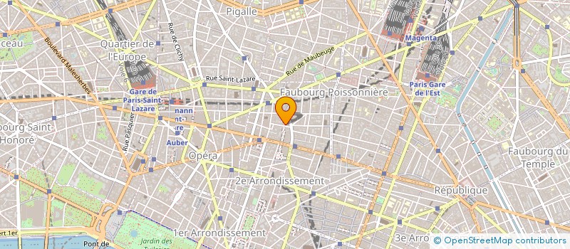 localisation de l'entreprise LE BONHEUR DES DAMES à PARIS