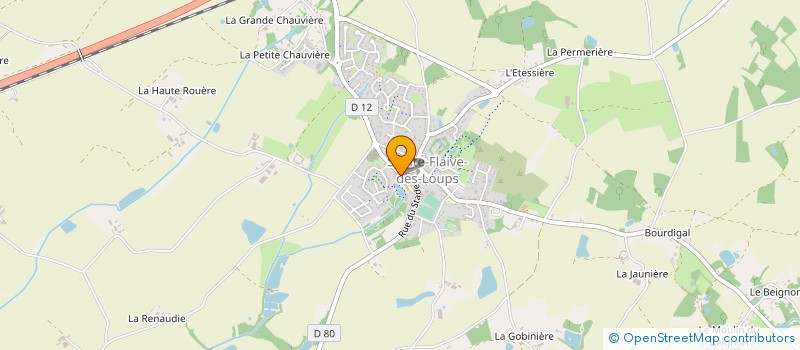 localisation de l'entreprise LE BONHEUR DES PAPILLES  SAINTE-FLAIVE-DES-LOUPS