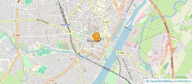localisation de l'entreprise LE BONHEUR DES PRINCES à ROANNE