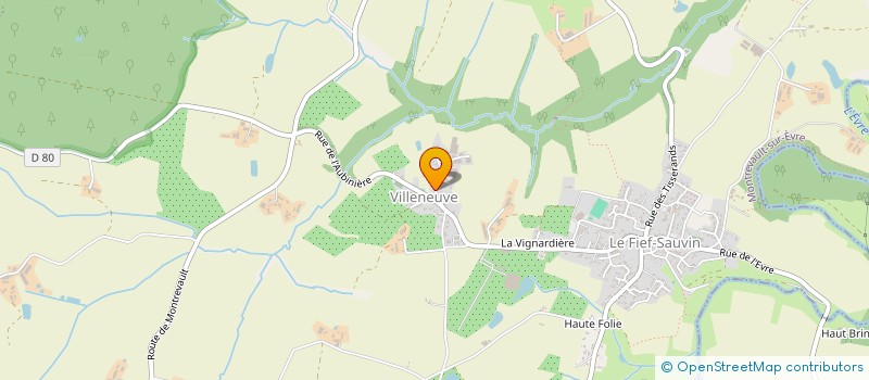 localisation de l'entreprise LE BONHEUR DU JOUR  MAUGES-SUR-LOIRE