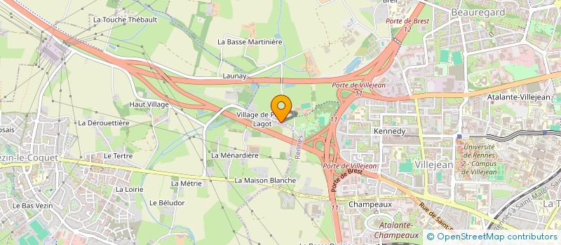 localisation de l'entreprise LE BONHEUR EST DANS LA POELE  RENNES