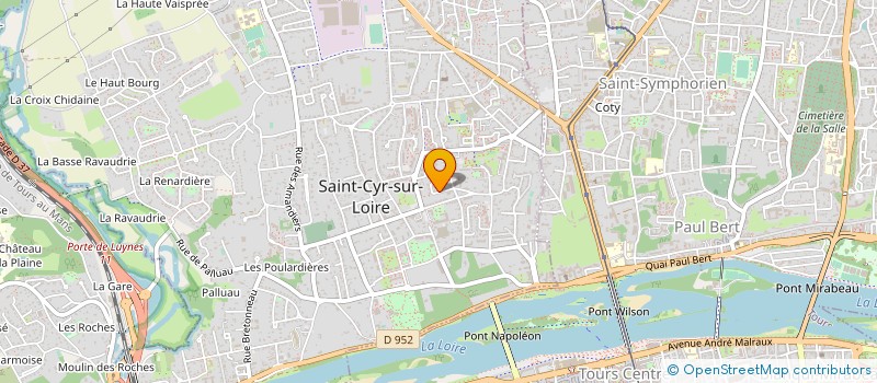 localisation de l'entreprise LE BONHEUR EST DANS LE CHAI  SAINT-CYR-SUR-LOIRE