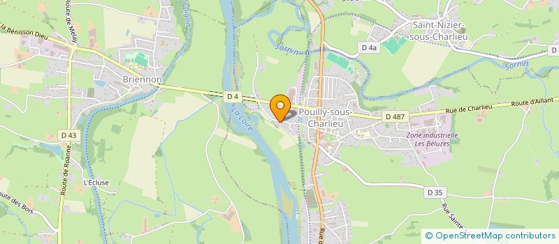 localisation de l'entreprise LE BONHEUR EST ICI  POUILLY-SOUS-CHARLIEU