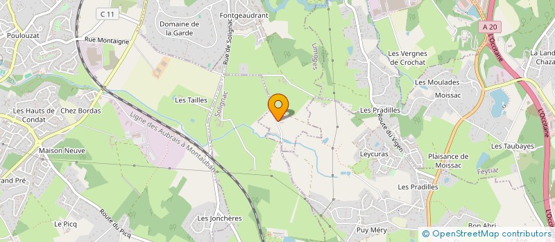 localisation de l'entreprise LE BONHOMME DE LOMBRE à LIMOGES