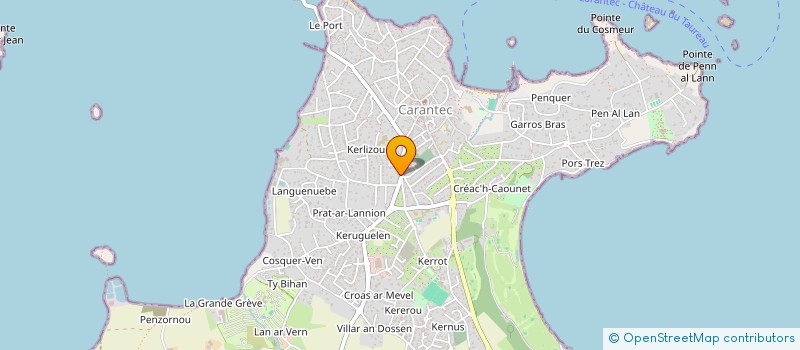 localisation de l'entreprise LE BONHOMME INVEST  CARANTEC