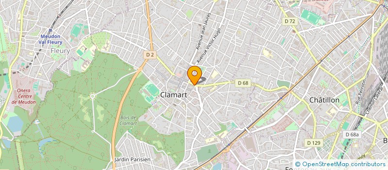 localisation de l'entreprise LE BONJOUR à CLAMART
