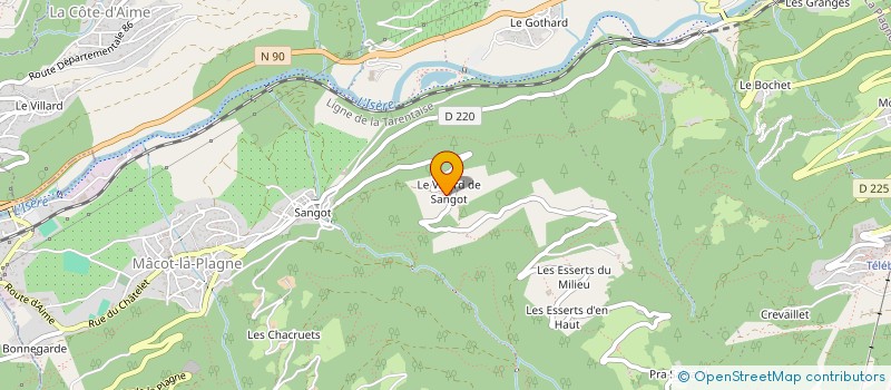 localisation de l'entreprise LE BONNET à BOURG-SAINT-MAURICE