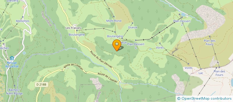 localisation de l'entreprise LE BONNET BLANC  NOTRE-DAME-DE-BELLECOMBE