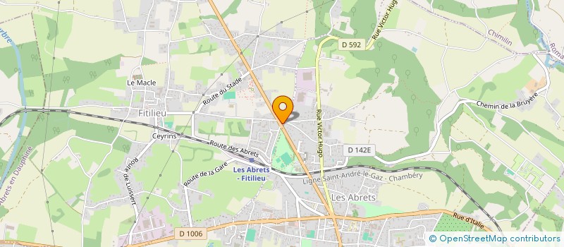 localisation de l'entreprise LE BONNET GRIS  LES ABRETS-EN-DAUPHINE