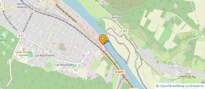 localisation de l'entreprise LE BONSAI BLEU à VERNON