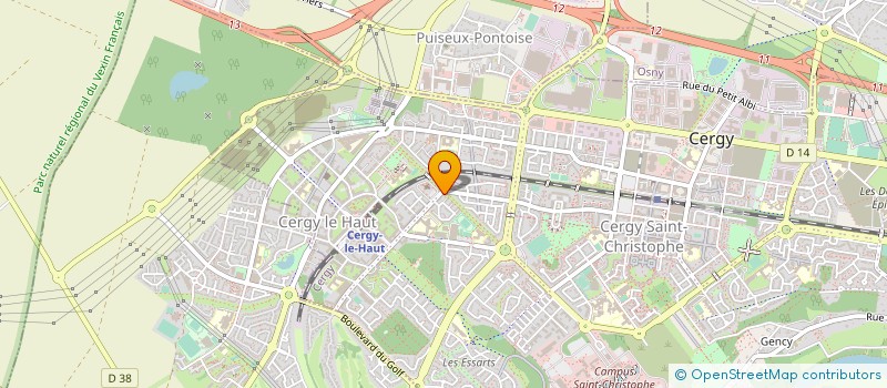 localisation de l'entreprise LE BONTEMPS POUR TOUS  CERGY