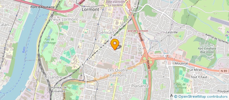 localisation de l'entreprise LE BORD DE L'EAU  CENAC