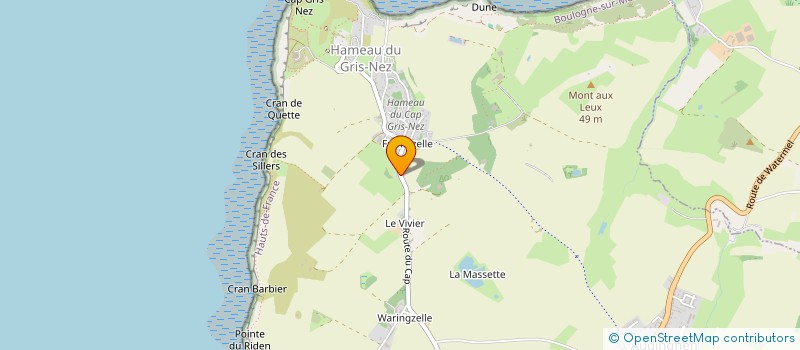 localisation de l'entreprise LE BORD DE MANCHE  WISSANT