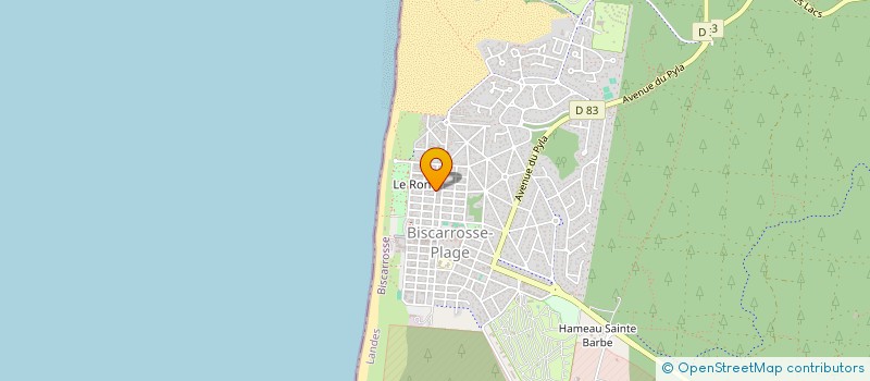 localisation de l'entreprise LE BORD DE PLAGE  BISCARROSSE