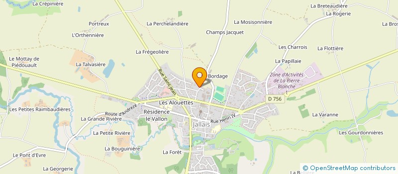 localisation de l'entreprise LE BORDAGE  BEAUPREAU-EN-MAUGES