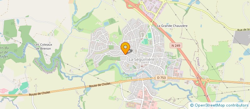 localisation de l'entreprise LE BORDAGE  LA SEGUINIERE