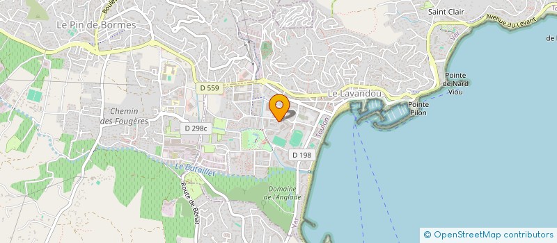 localisation de l'entreprise LE BORDJ INDIVISION à LE LAVANDOU