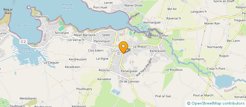 localisation de l'entreprise LE BORGNE  KERLOUAN