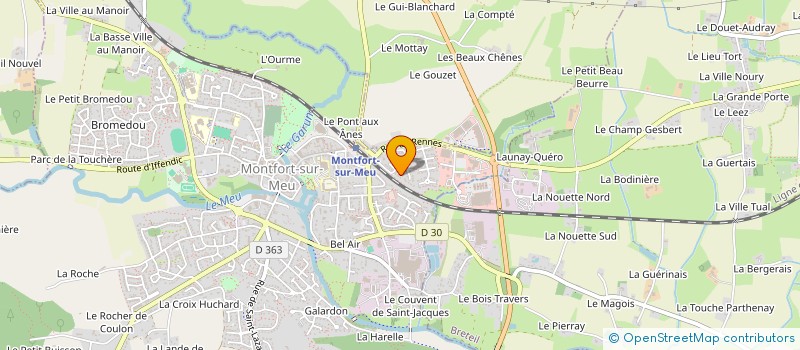 localisation de l'entreprise LE BORGNE  MONTFORT-SUR-MEU