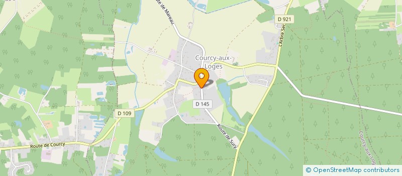 localisation de l'entreprise LE BORGNE ET FICHEAU  COURCY-AUX-LOGES