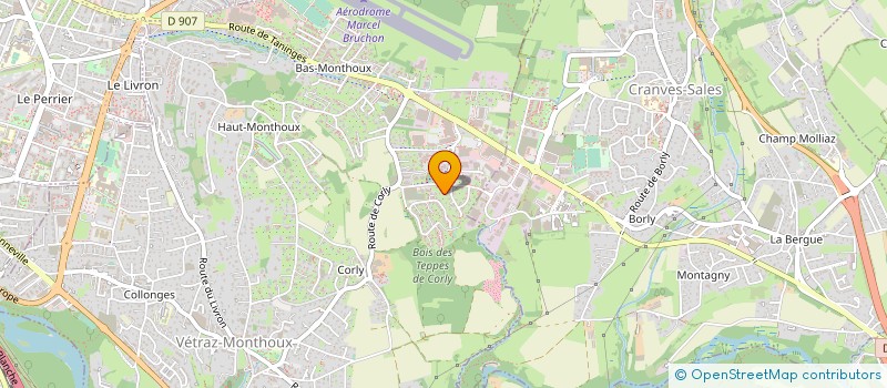 localisation de l'entreprise LE BORLY à VETRAZ-MONTHOUX