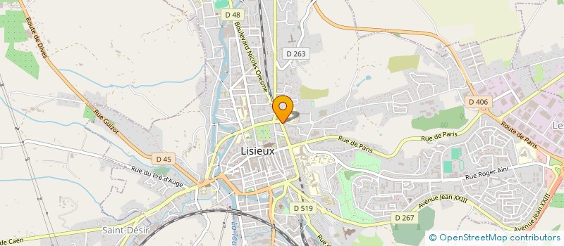 localisation de l'entreprise LE BORSALINO à LISIEUX