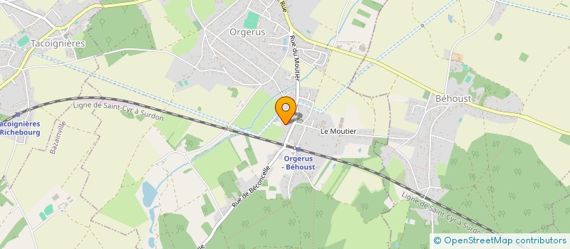 localisation de l'entreprise LE BOS DE VEZY  ORGERUS