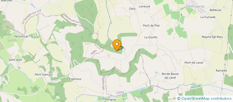 localisation de l'entreprise LE BOSC IMMOBILIER  LE TEMPLE-SUR-LOT