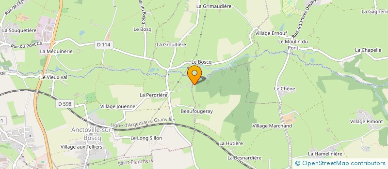 localisation de l'entreprise LE BOSCQ  SAINT-PLANCHERS