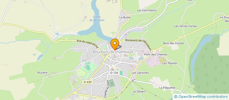 localisation de l'entreprise LE BOSPHORE à BOURBON-L'ARCHAMBAULT