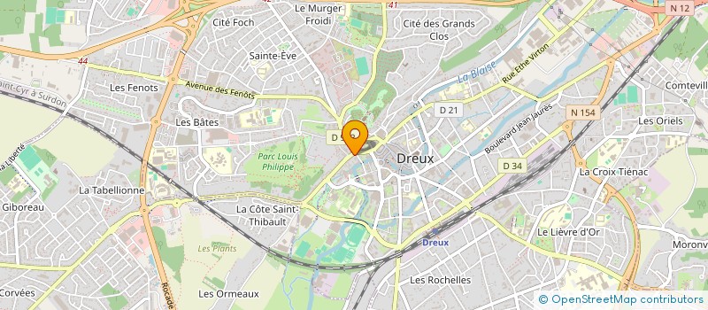 localisation de l'entreprise LE BOSPHORE SARL à DREUX