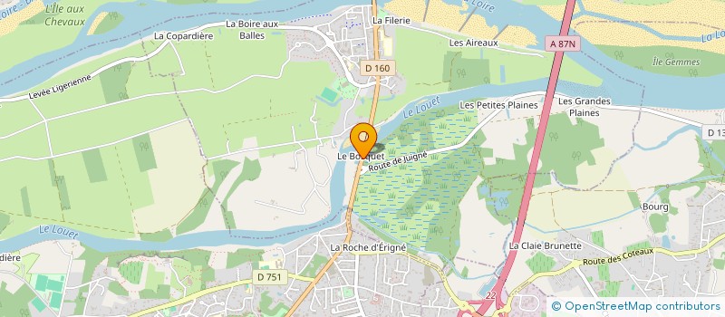 localisation de l'entreprise LE BOSQUET  LES PONTS-DE-CE