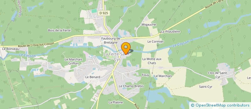 localisation de l'entreprise LE BOSQUET  LA FERTE-SAINT-CYR