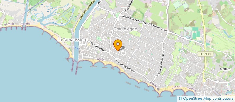 localisation de l'entreprise LE BOSQUET  AGDE