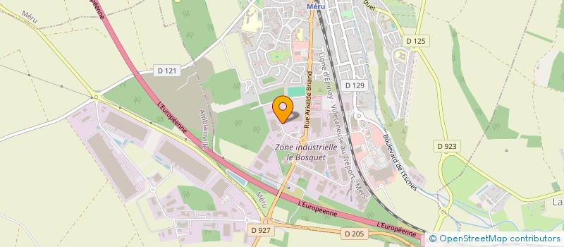 localisation de l'entreprise LE BOSQUET  MERU