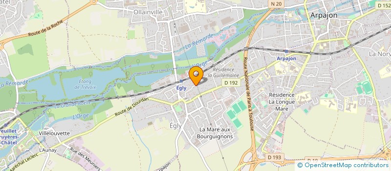 localisation de l'entreprise LE BOSQUET  EGLY