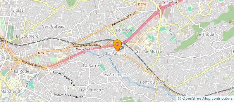 localisation de l'entreprise LE BOSQUET  TOULON