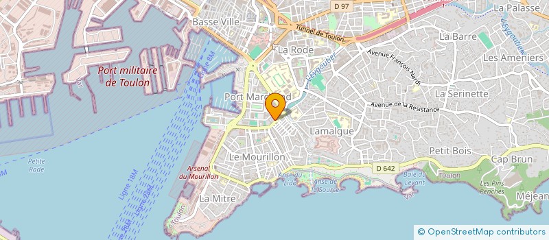 localisation de l'entreprise LE BOSQUET  TOULON