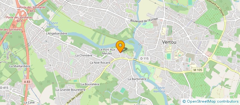 localisation de l'entreprise LE BOSQUET à VERTOU