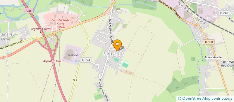 localisation de l'entreprise LE BOSQUET à SARCEAUX