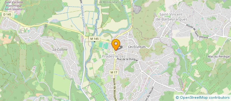 localisation de l'entreprise LE BOSQUET DU FESC  PRADES-LE-LEZ