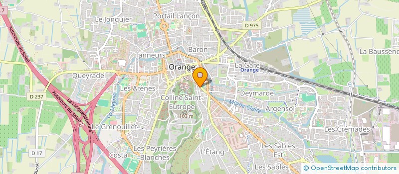 localisation de l'entreprise LE BOSQUET FLEURI à ORANGE
