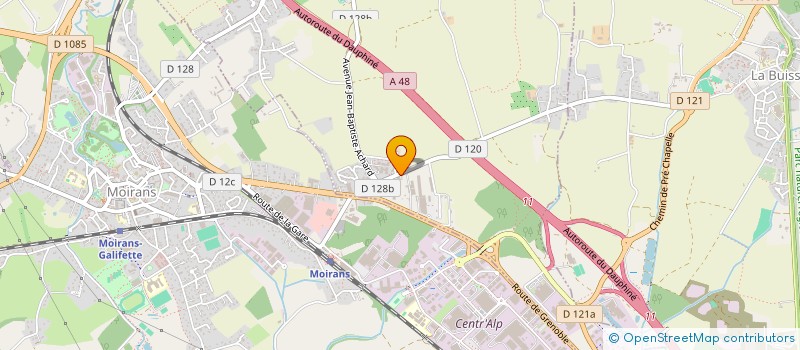 localisation de l'entreprise LE BOSQUET FLEURI  SAINT-JEAN-DE-MOIRANS