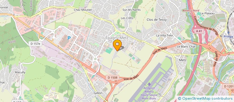 localisation de l'entreprise LE BOSSET  EPAGNY METZ-TESSY