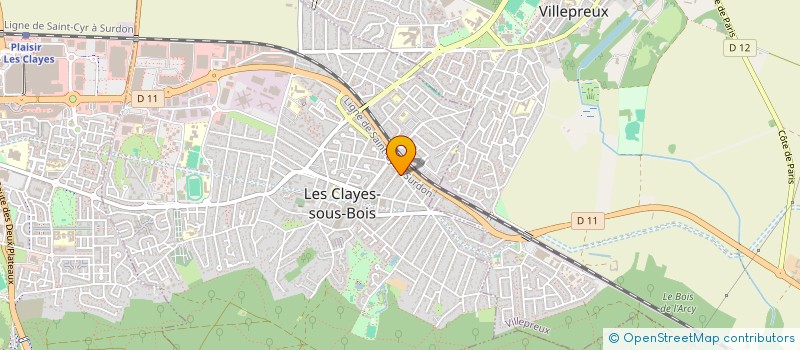 localisation de l'entreprise LE BOTTIER DES CLAYES  LES CLAYES-SOUS-BOIS