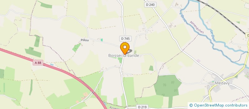 localisation de l'entreprise LE BOTTIER DU CHATEAU à LE CHATEAU D'ALMENECHES