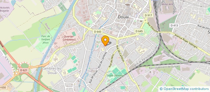 localisation de l'entreprise LE BOUCHER à DOUAI