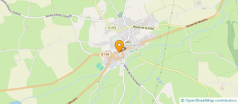 localisation de l'entreprise LE BOUCHER A L OREILLE  SOUVIGNY